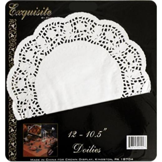 Main image of 10 In. Round White Paper Doilies - 9 Ct.